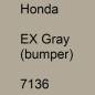 Preview: Honda, EX Gray (bumper), 7136.